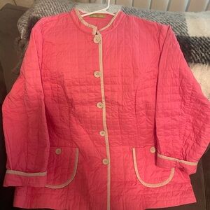NWOT Sigrid Olsen lLightweight Spring Jacket Pink